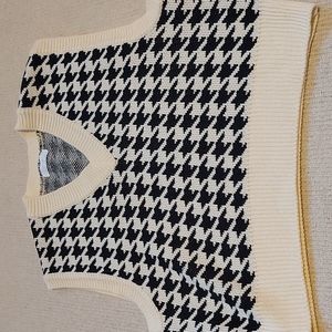 Oak + Fort Knitted Patterned Vest S